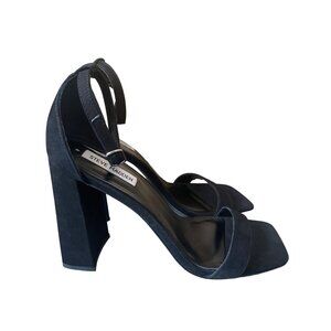 Steve Madden Women’s Tiaa Square Toe Block Heel Black Size 10 NIB